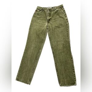 Vintage bugle boy high rise relaxed Y2K green jeans
